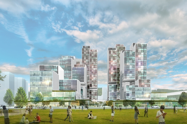 View of Fuzhou IT Campus from the river