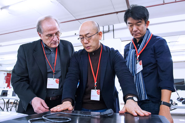 Gordon Bruce, Dr. Ken Nah and Hideshi Hamaguchi