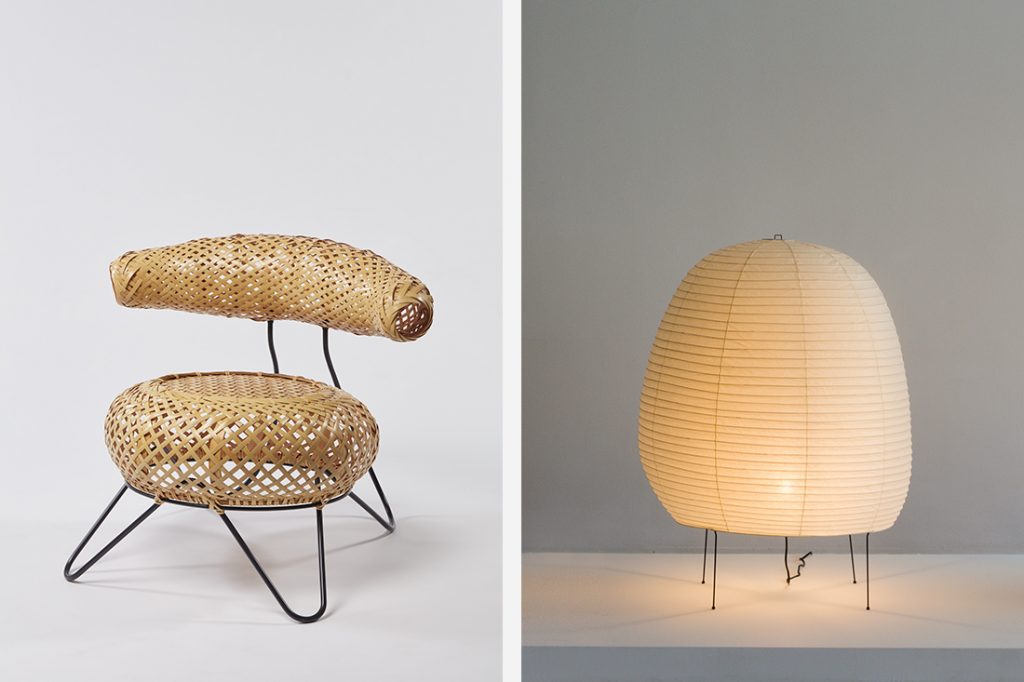 Counterpoint Noguchi Bamboo Basket Chair Akari
