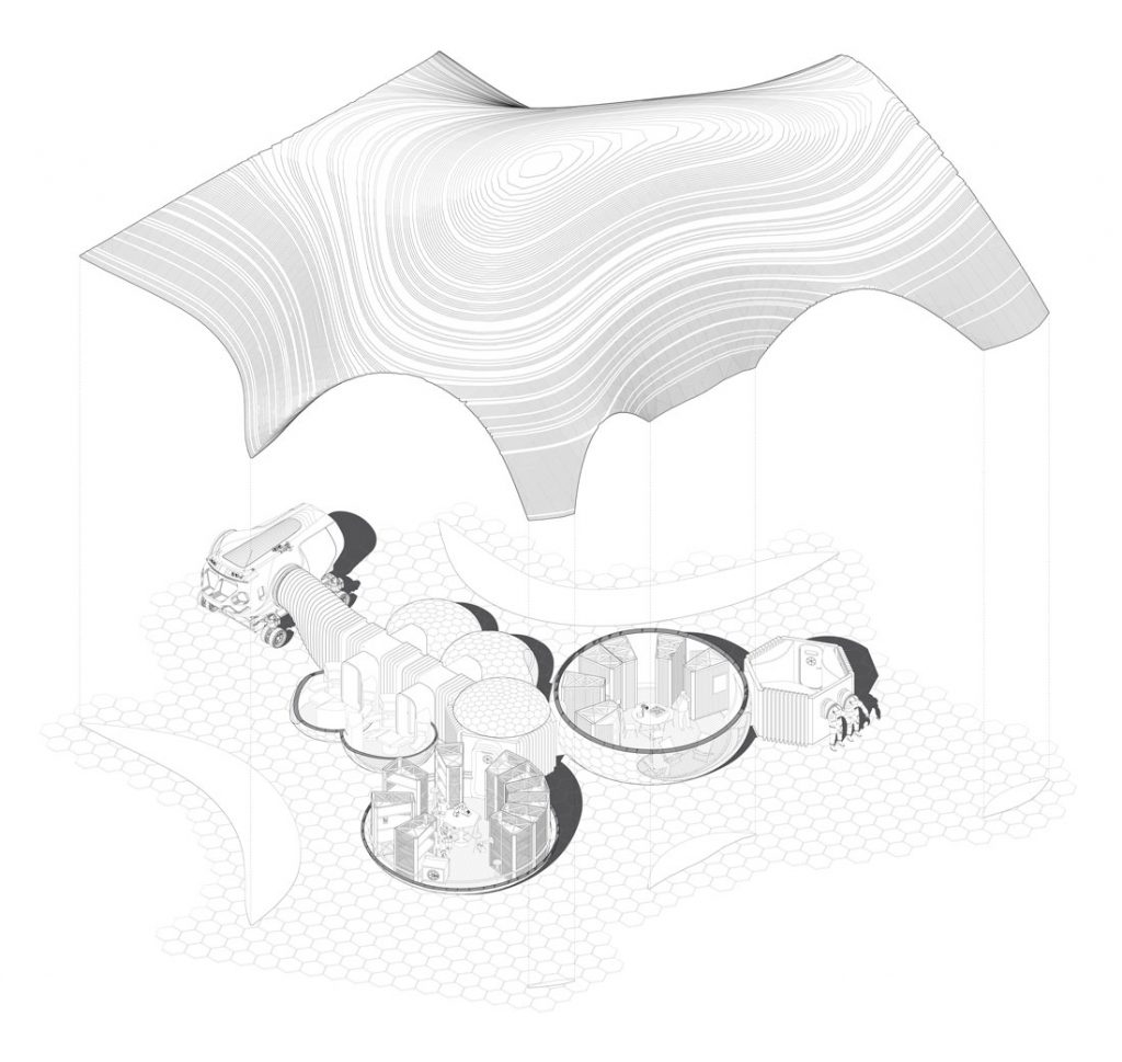 Xavier De Kestelier HASSELL NASA Axonometric