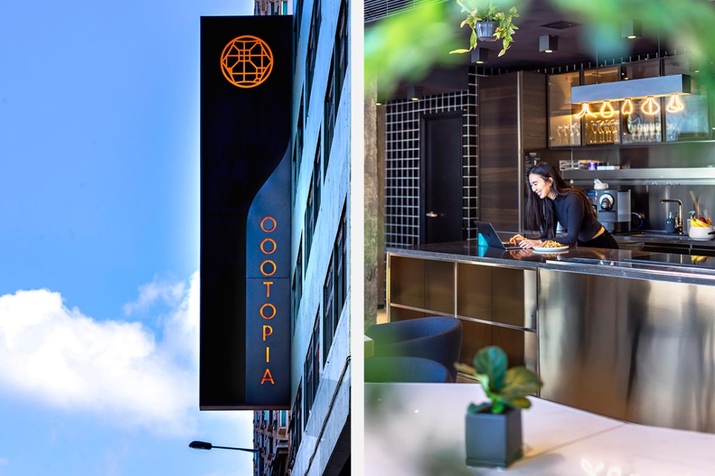 Groundwork Oootopia Kai Tak signage and kitchen