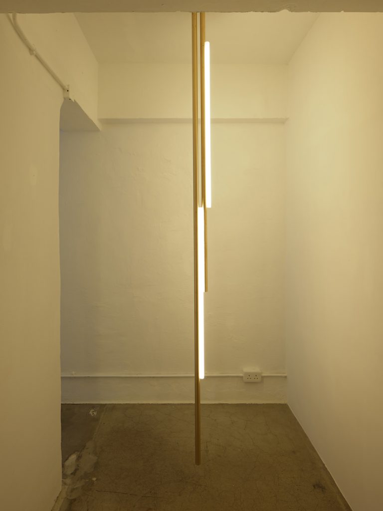 'Down the Line' (2019), satin brass michael anastassiades
