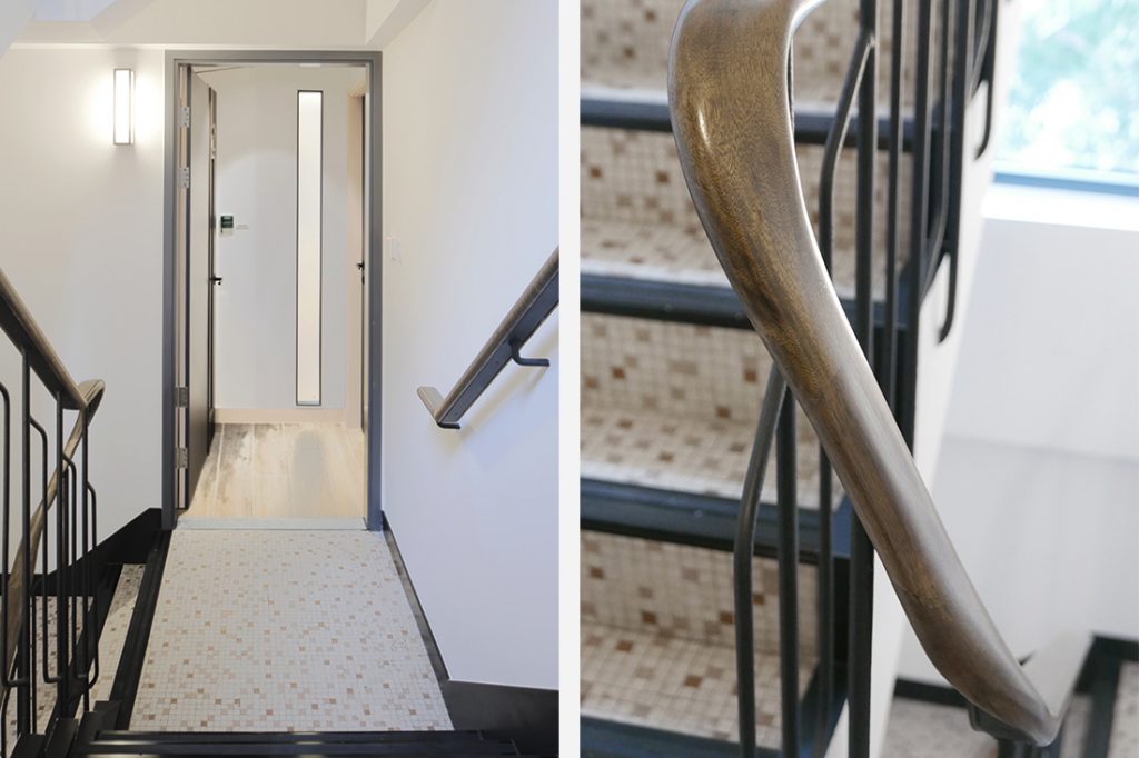 36 Gage Street 4N staircase detail