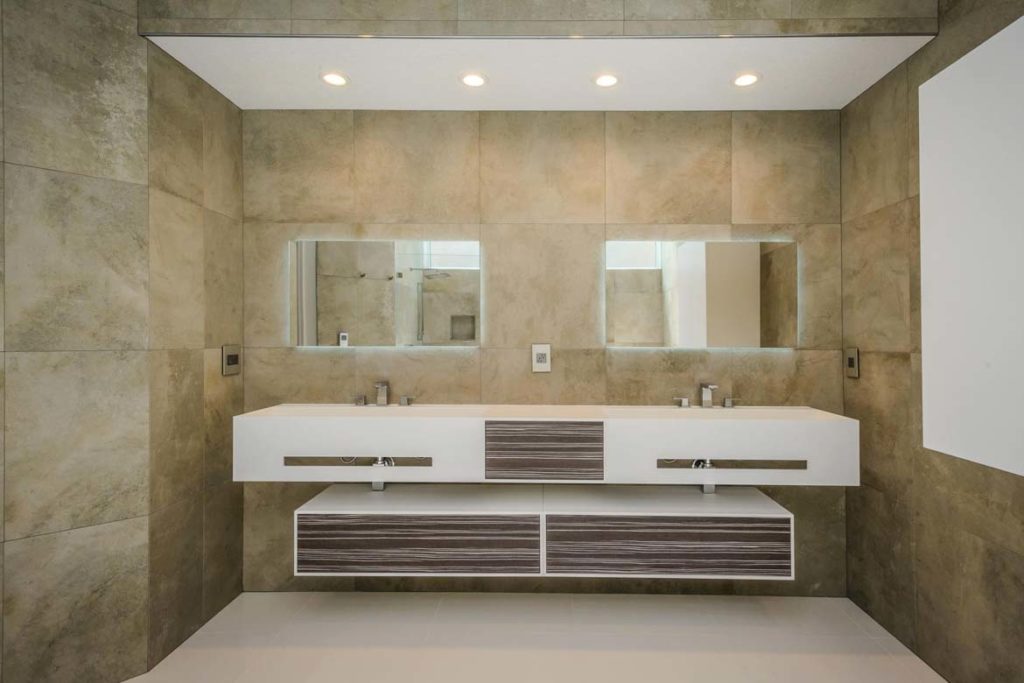 bathroom lighting recessed false ceiling overhead