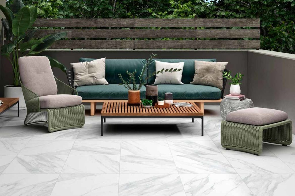 marble floor outdoor courtyard