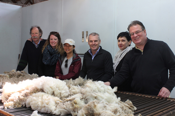 International distributors get up close and personal with how wool is retrieved