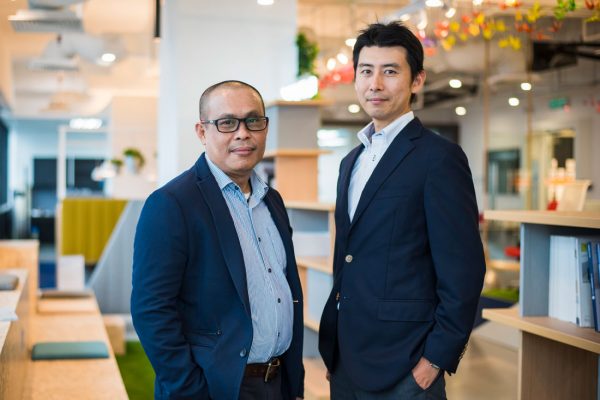 Kokuyo KL Showroom Yuki Kanamori Worksight Researcher Kokuyo with Andrew Goh Director Kokuyo Malaysia