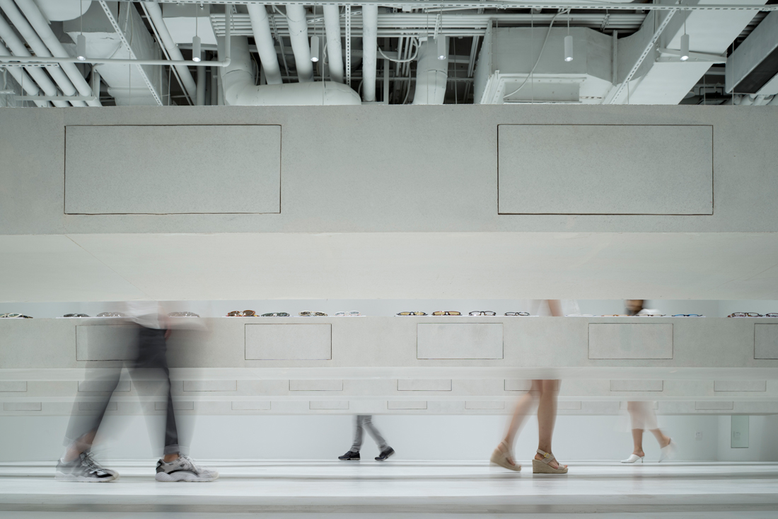 Junya Ishigami Creates A Gravity-Defying Counter System For JINS Shanghai
