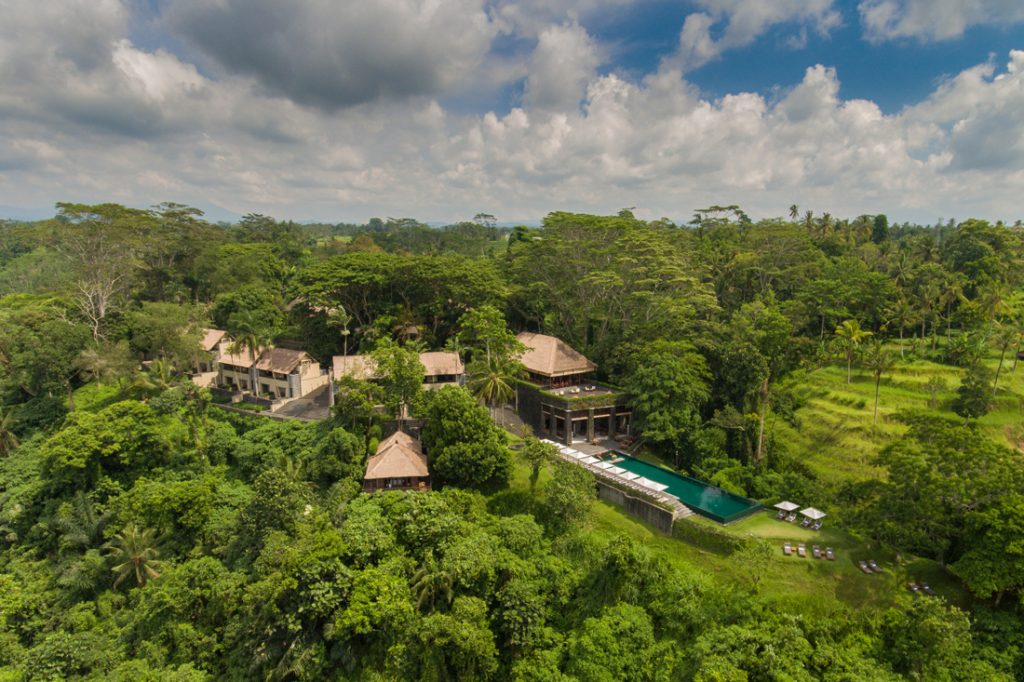 Alila Zero Waste Alila Ubud aerial view