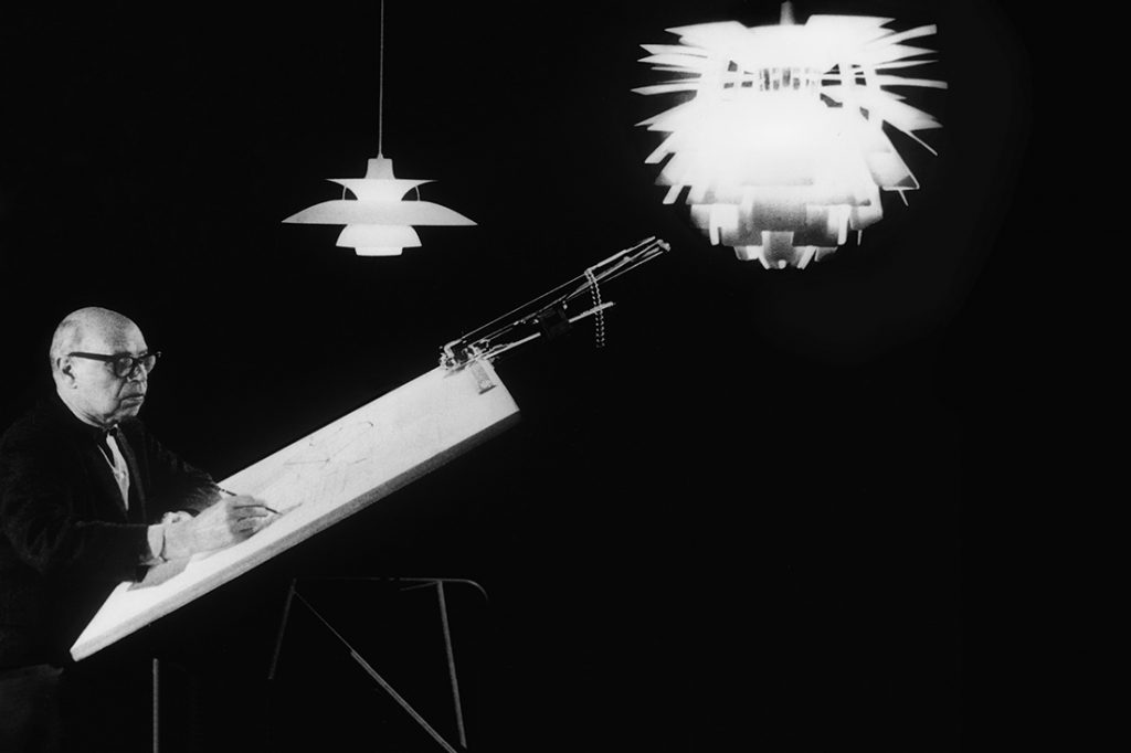 Poul Henningsen designing the Septima