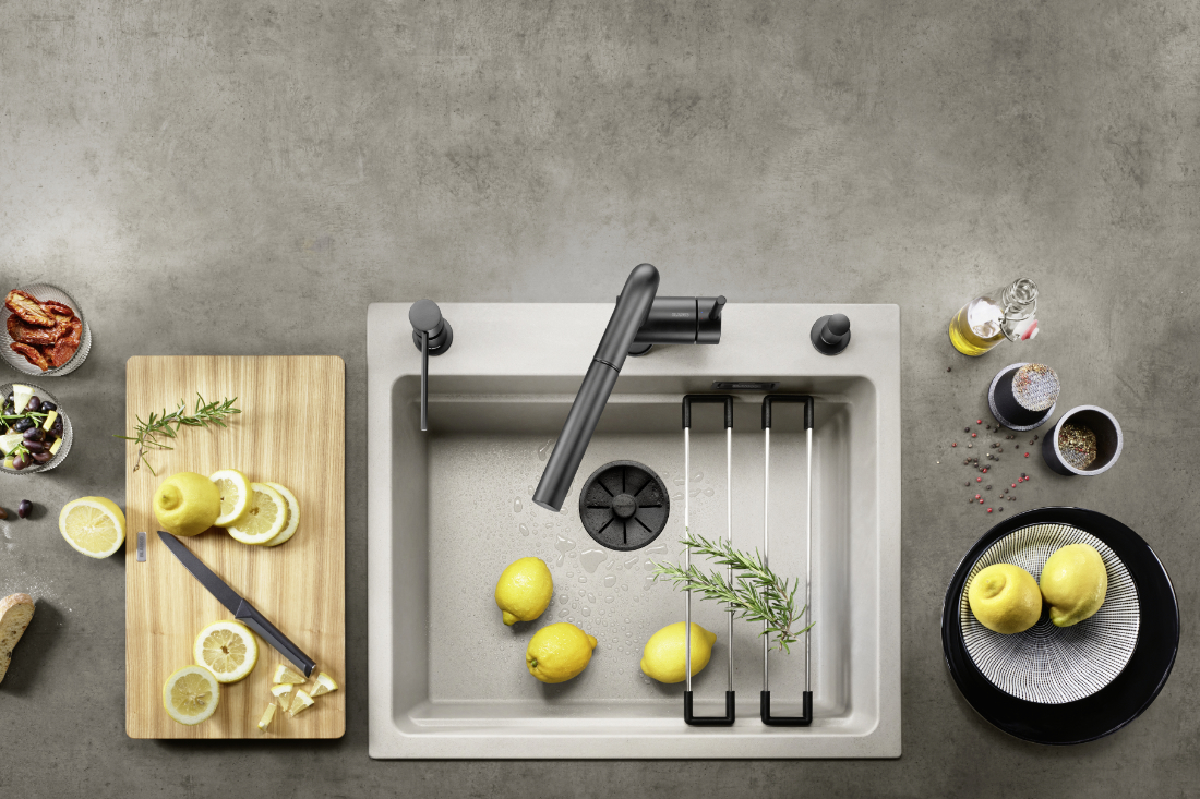 BLANCO-Black-Edition-with-a-coloured-SILGRANIT-sink
