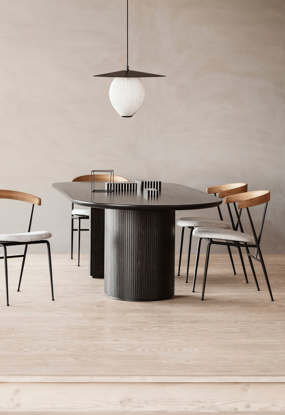 gubi violin chair by GamFratesi