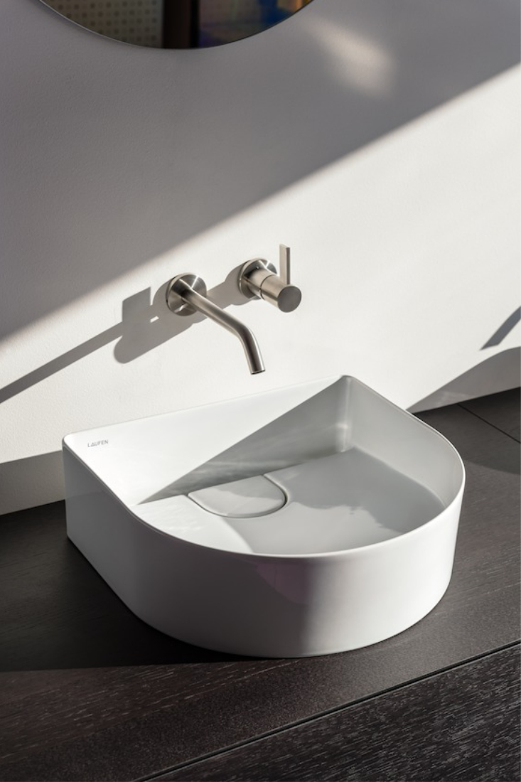 LAUFEN-Sonar-Above-Counter-Basin-410mm-x-365mm-Matte-White-4-by-Patricia-Urquiola