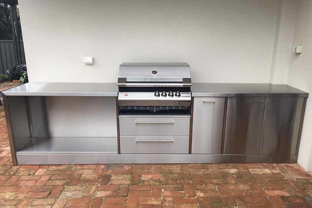 outdoor stainless steel barbecue kitchen