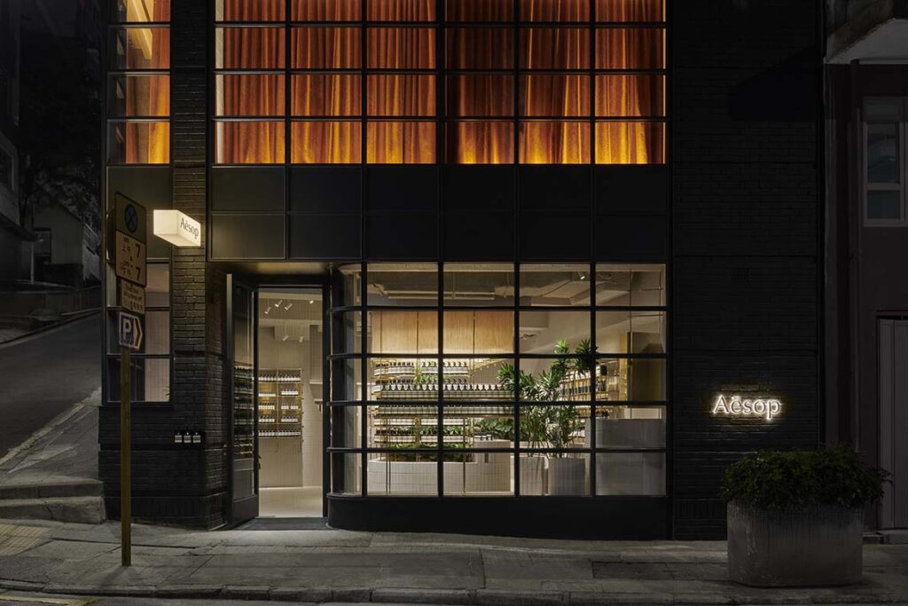 Aesop Hollywood Road Hong Kong storefront