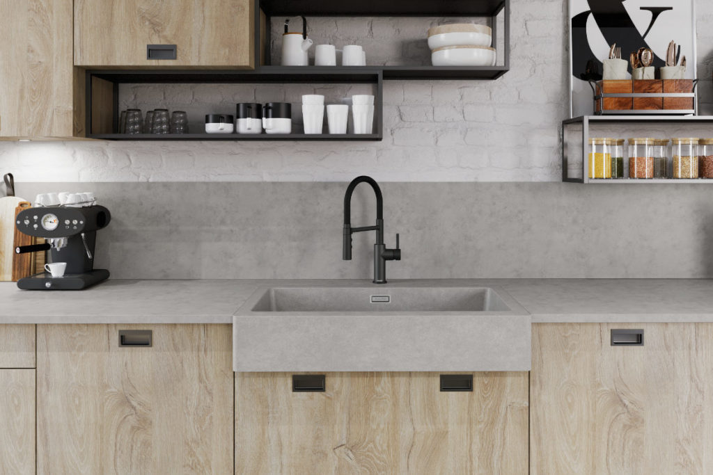 BLANCO VINTERA XL 9 farmhouse sink in concrete style