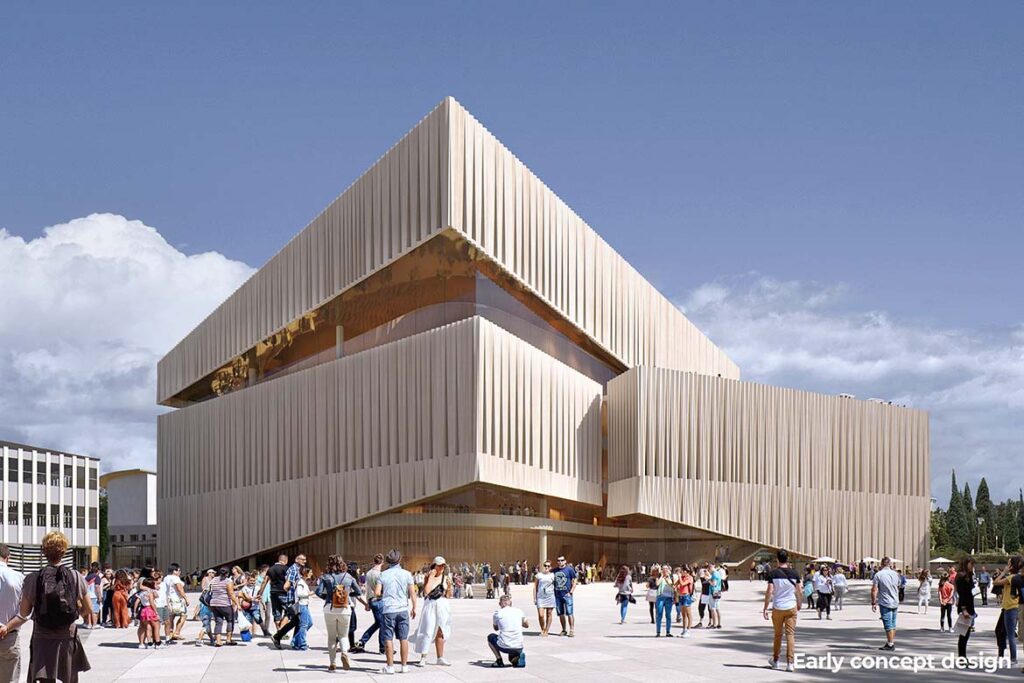 Canberra Theatre Centre design concept Henning Larsen