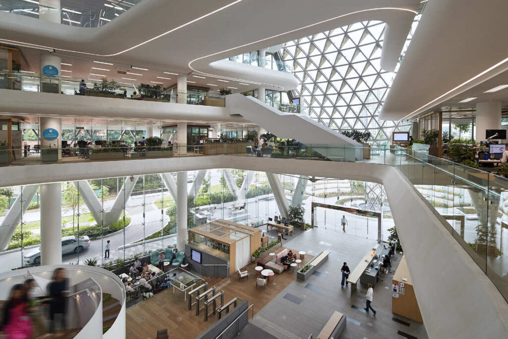 work reset in GSK Asia House by Hassell