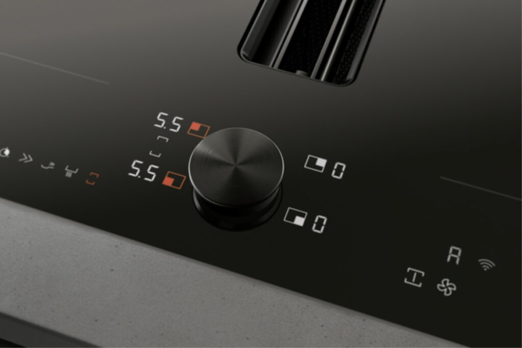 Gaggenau flex induction cooktop close up