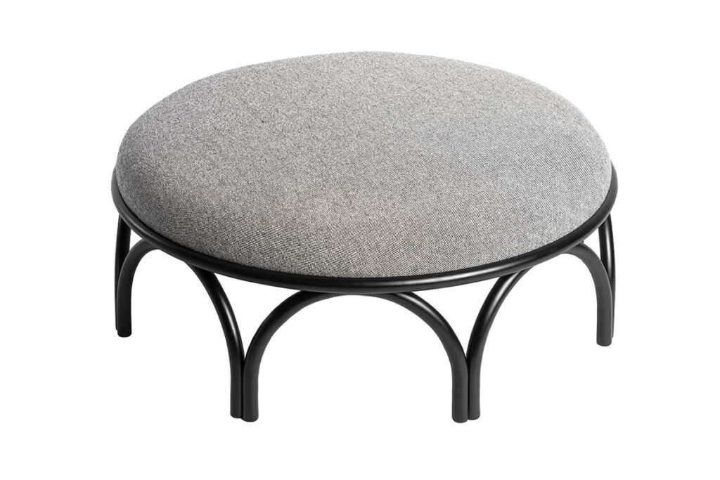 Gebrüder Thonet Vienna_pouf_Arcadia_design Serena Confalonieri_grey_03