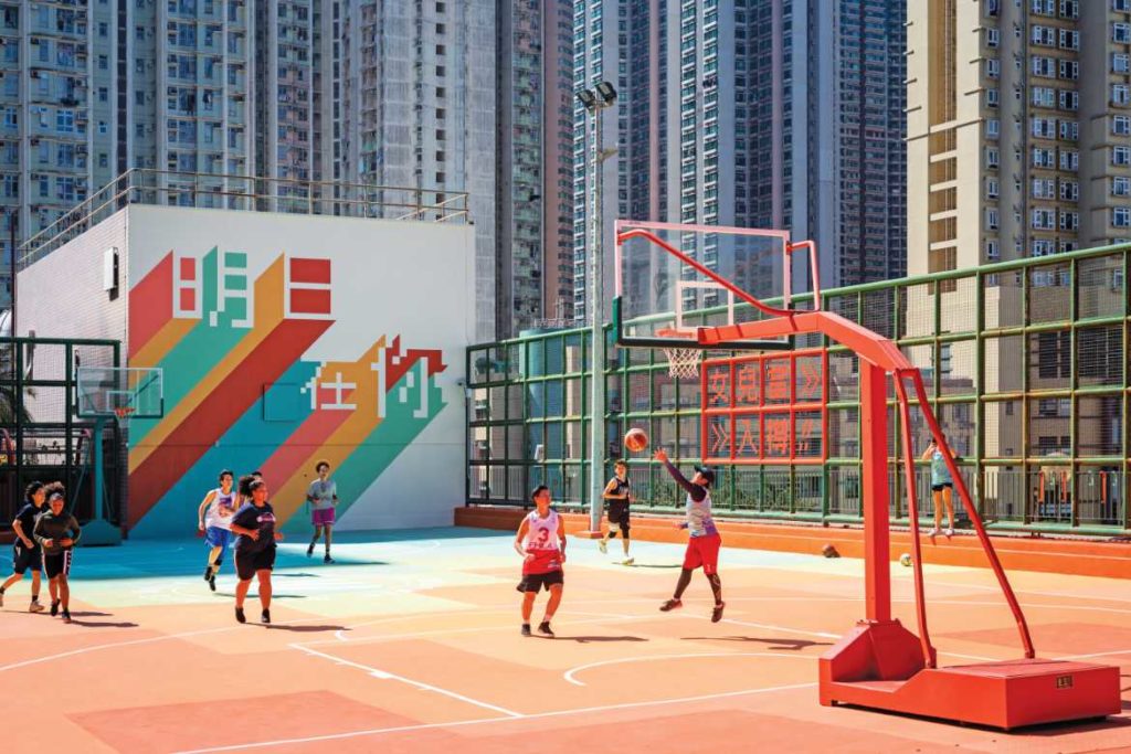 Grils Prioritised Space above Ming Tak Shopping Centre by One Bi