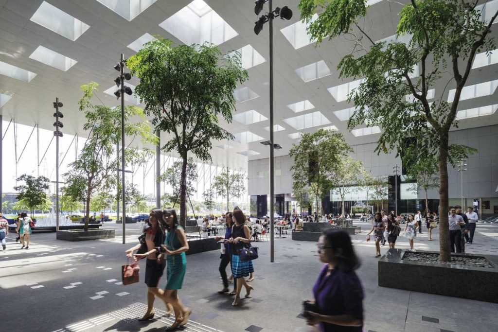 privately owned public space The Cube Asia Square