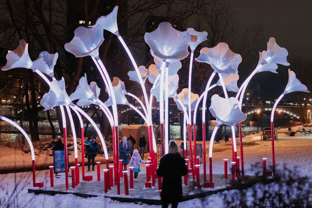 Trumpet Flowers for i Light Singapore 2023