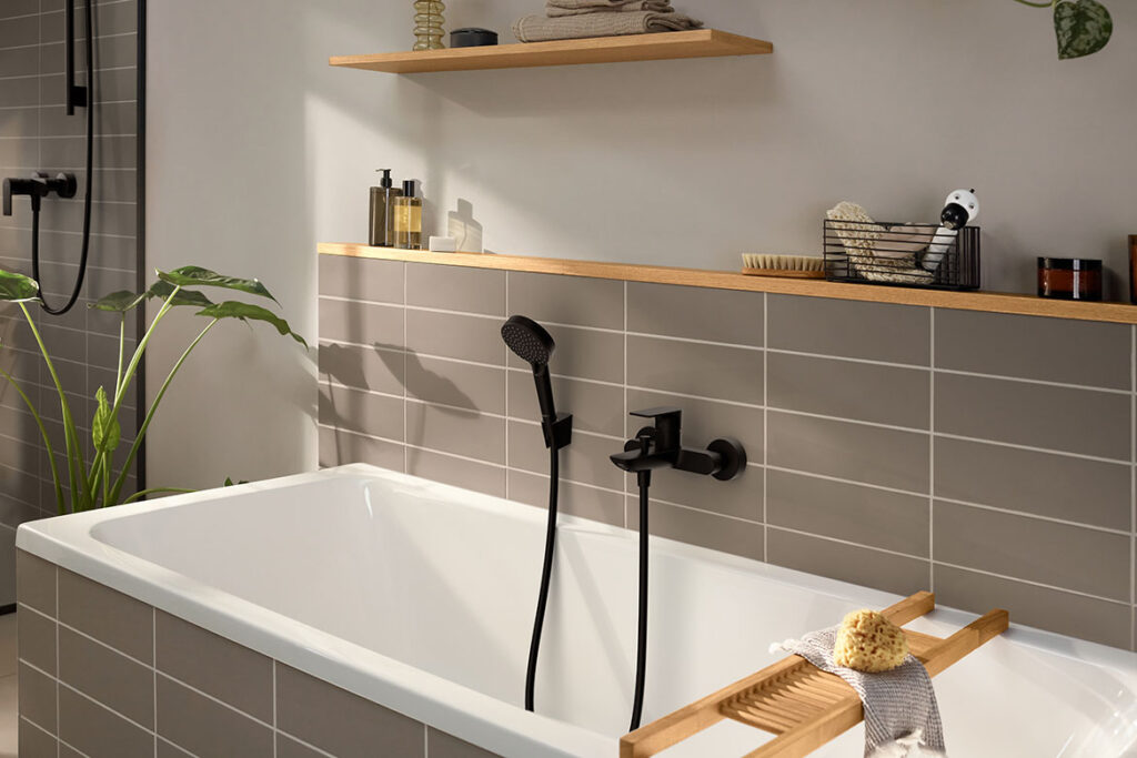 hansgrohe Rebris S bathroom faucet in matte black finish_2