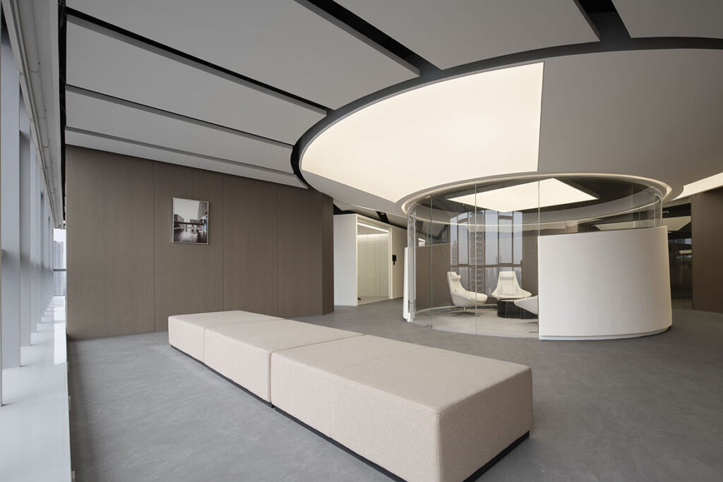 weifang wansheng office hq interior by And Lab