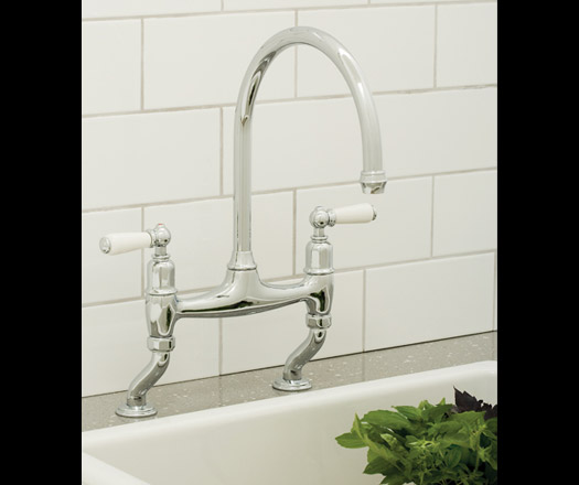 Ionian Bridge Style Kitchen Tap by Perrin & Rowe