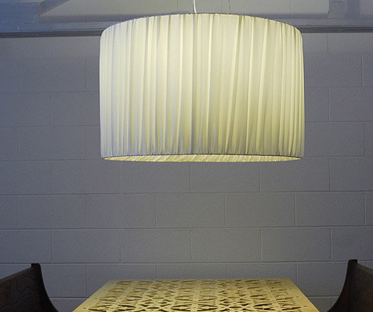 Ruffle Pleat Pendant Light