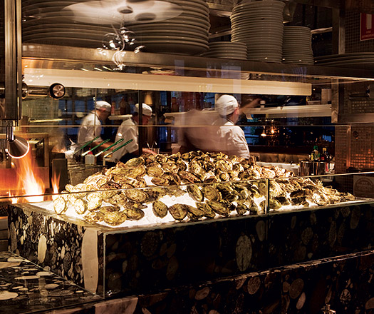 kitchen in the steel bar and grill sydney