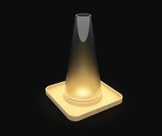 traffic cone light