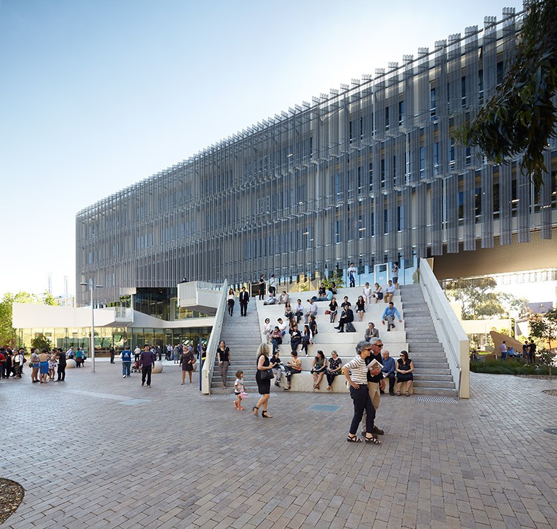 Melbourne School of Design by John Wardle Architects and NADAA. Photo by Nils Koenning.