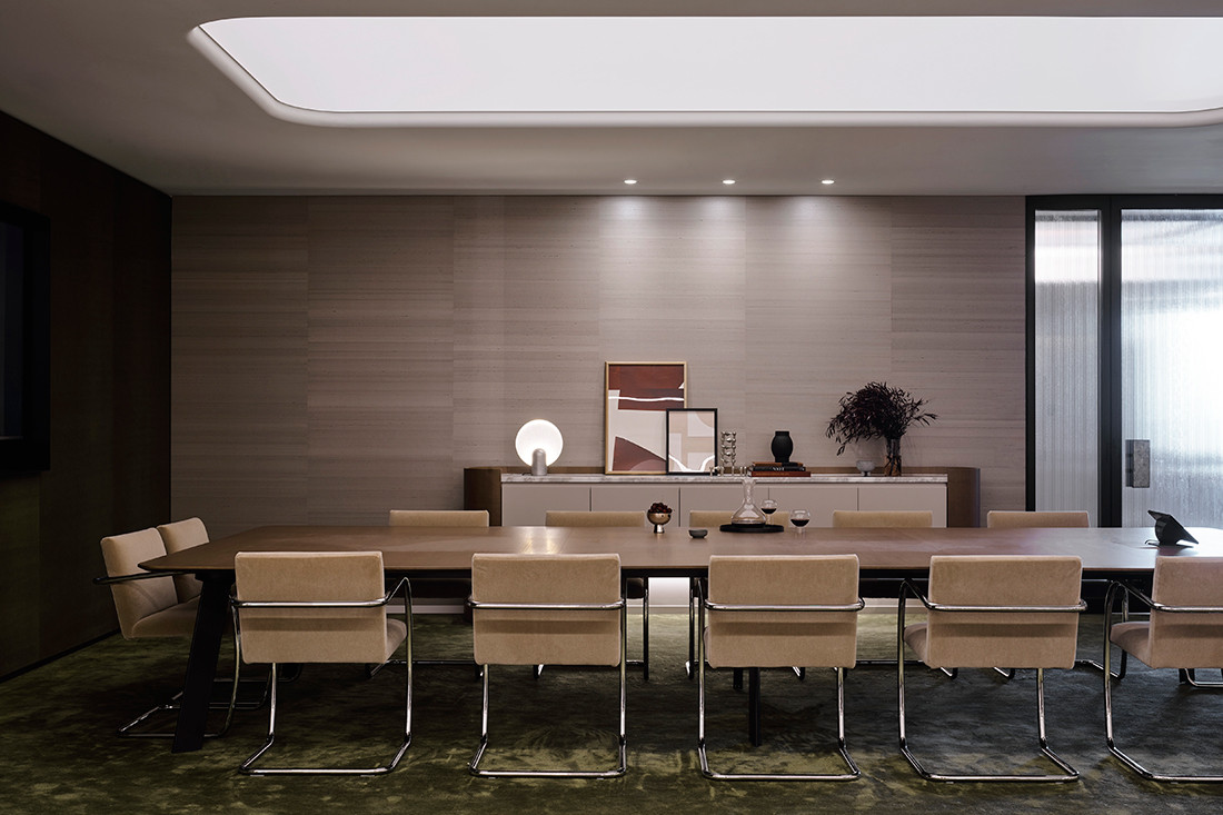 Boardroom of Banco Chambers Martin Place office fitout, designed by Bates Smart