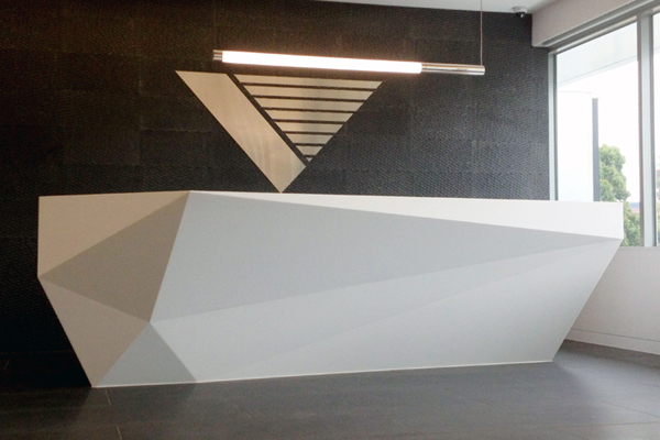 Staron® Reception Desk by GMD Architectural Joinery