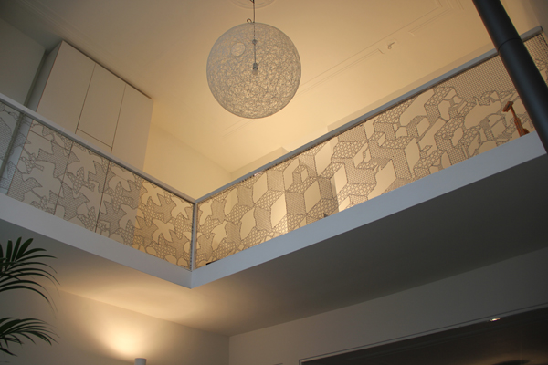 Lace Fence Indoors