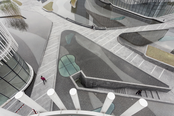 palm island hassell aerial paving