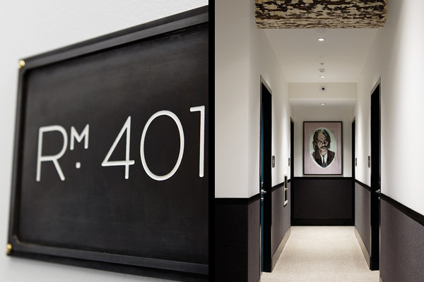 1888 hotel indesignlive hallway room signage
