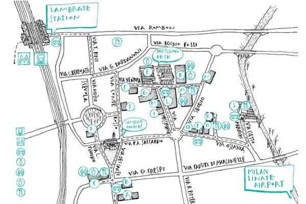 See the official floor plan of the sixth edition of Ventura Lambrate!