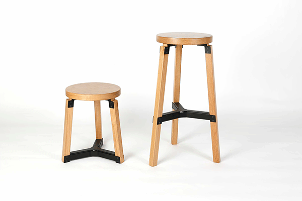 STAY Stool by Tom Skeehan for Zenith Interiors.