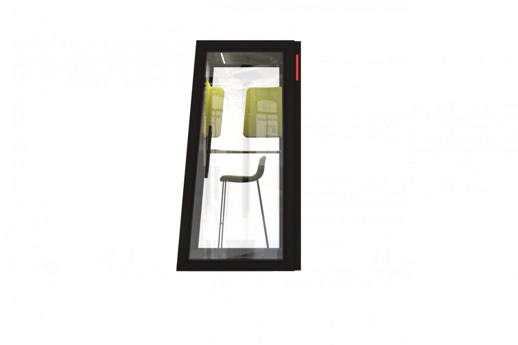 On the QT phone booth by Orangebox Steelcase IndesignLive