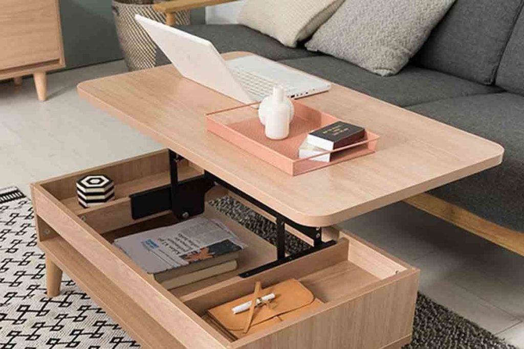 lift top coffee table extendable