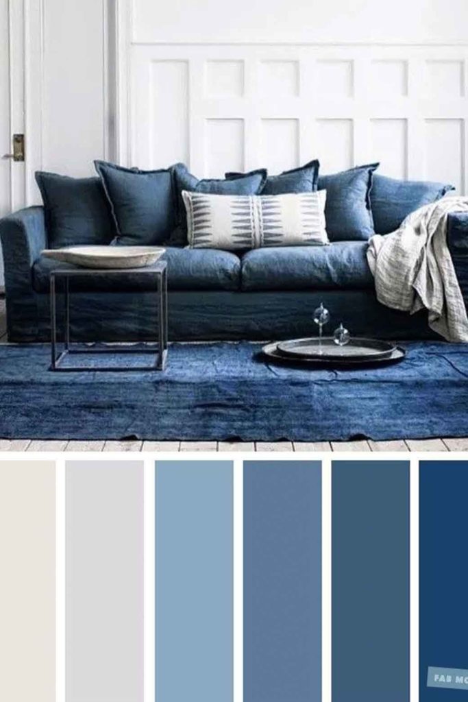 Shades of blue color scheme : Powder blue + blue grey