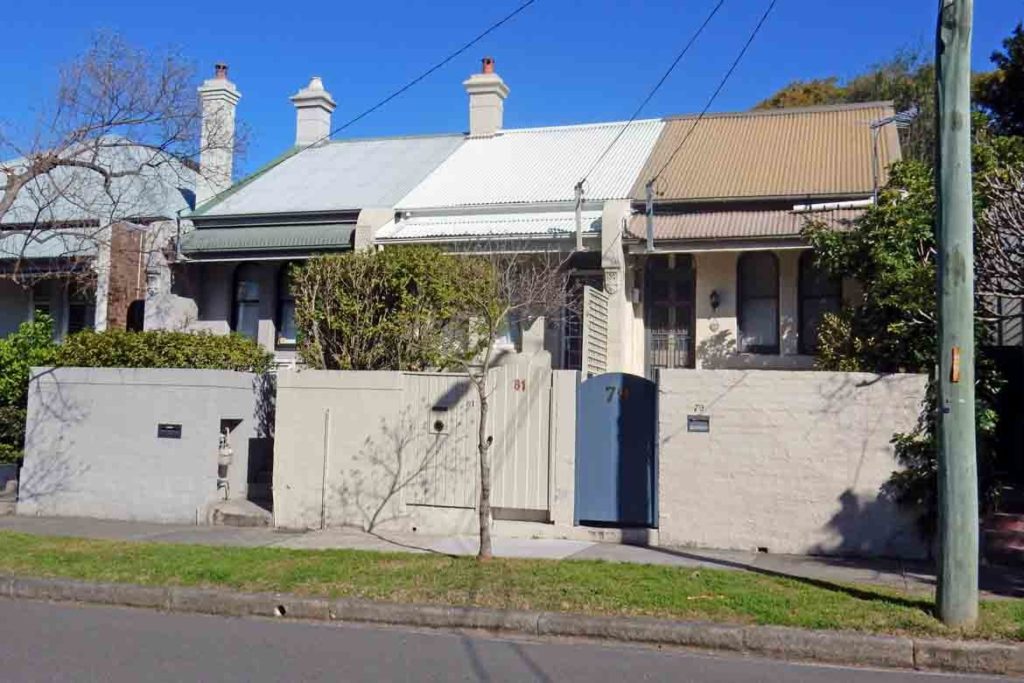 terrace house one storey small sydney townhouse