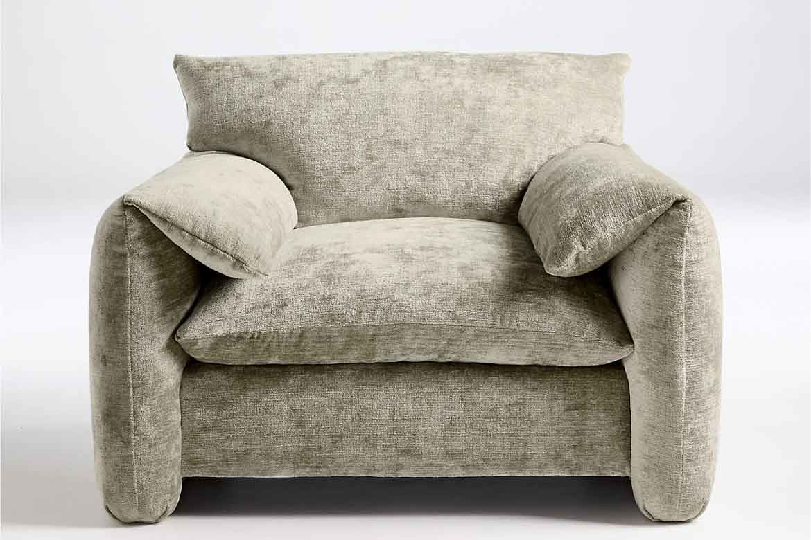 cozy grey armchair extra comfortable extreme deep
