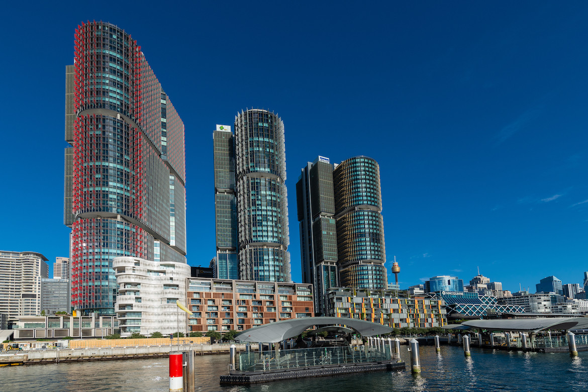 Tall Barangaroo towers