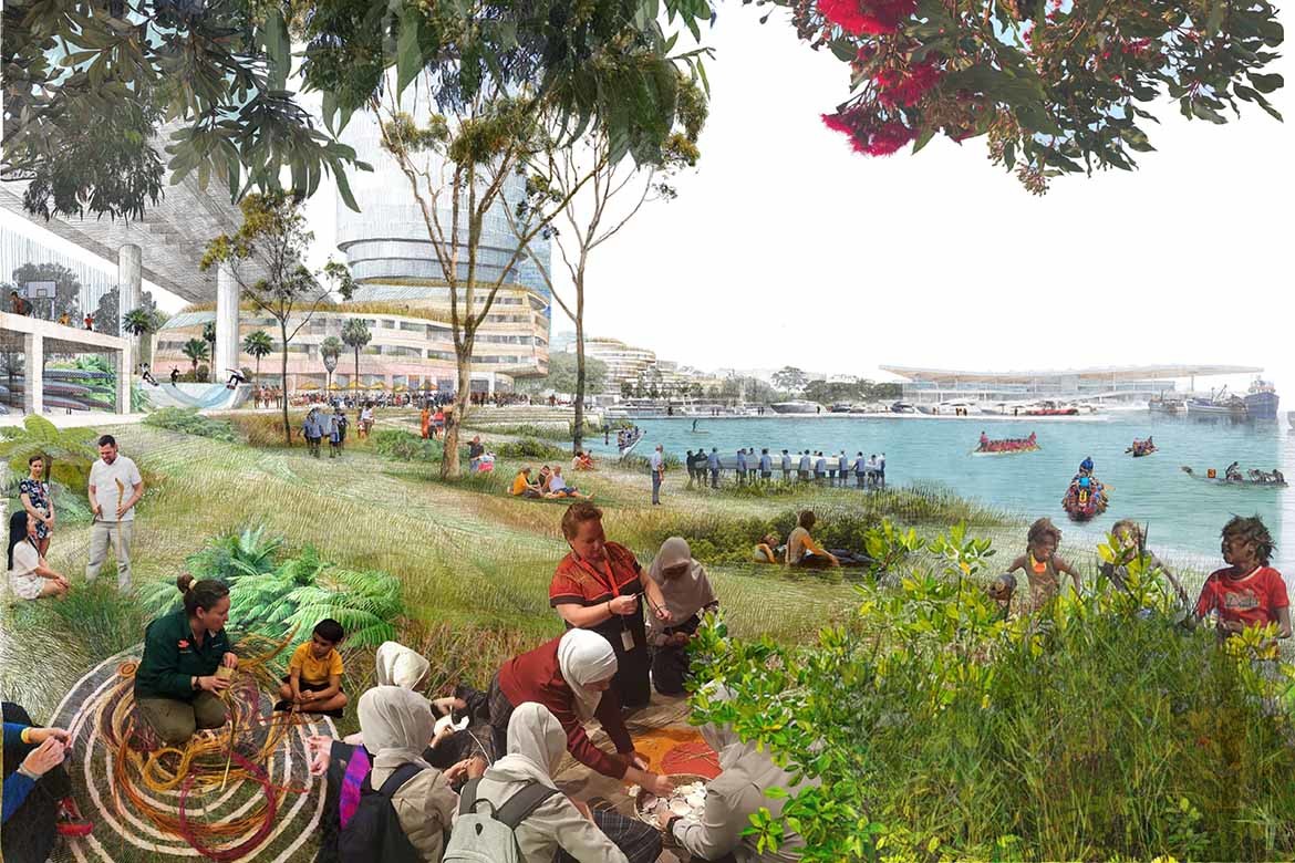 fjmt and Bangawarra collaborate for NSW’s Blackwattle Bay