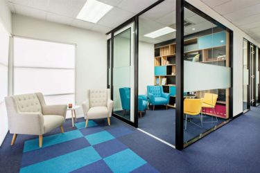 The Colour Tone EcoSoft carpet can add a splash of colour to any space - Project Credit – Contour Commercial Interiors