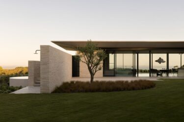 A windswept house filled with art